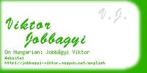viktor jobbagyi business card